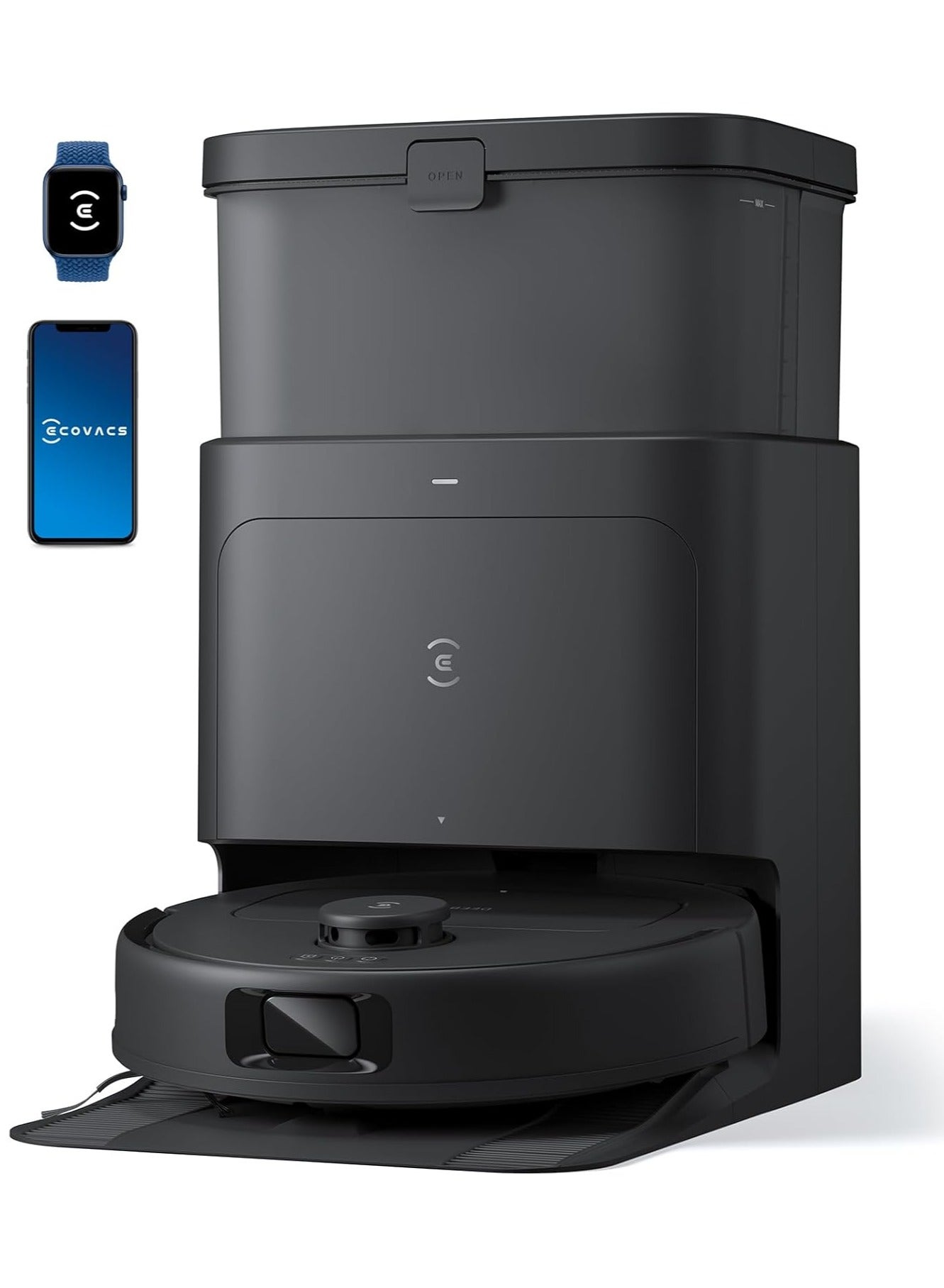 Compare 30 Pro Omni Robot Vacuum Cleaner with Station, Robot Vacuum Cleaner 10000Pa, Hot Water Cleaning and Drying, ZeroTangle 2.0 Brush, 9 mm Skid Lifting, Automatic Emptying 3.5 L 60.0 W YDLX111 Black at KSA Price