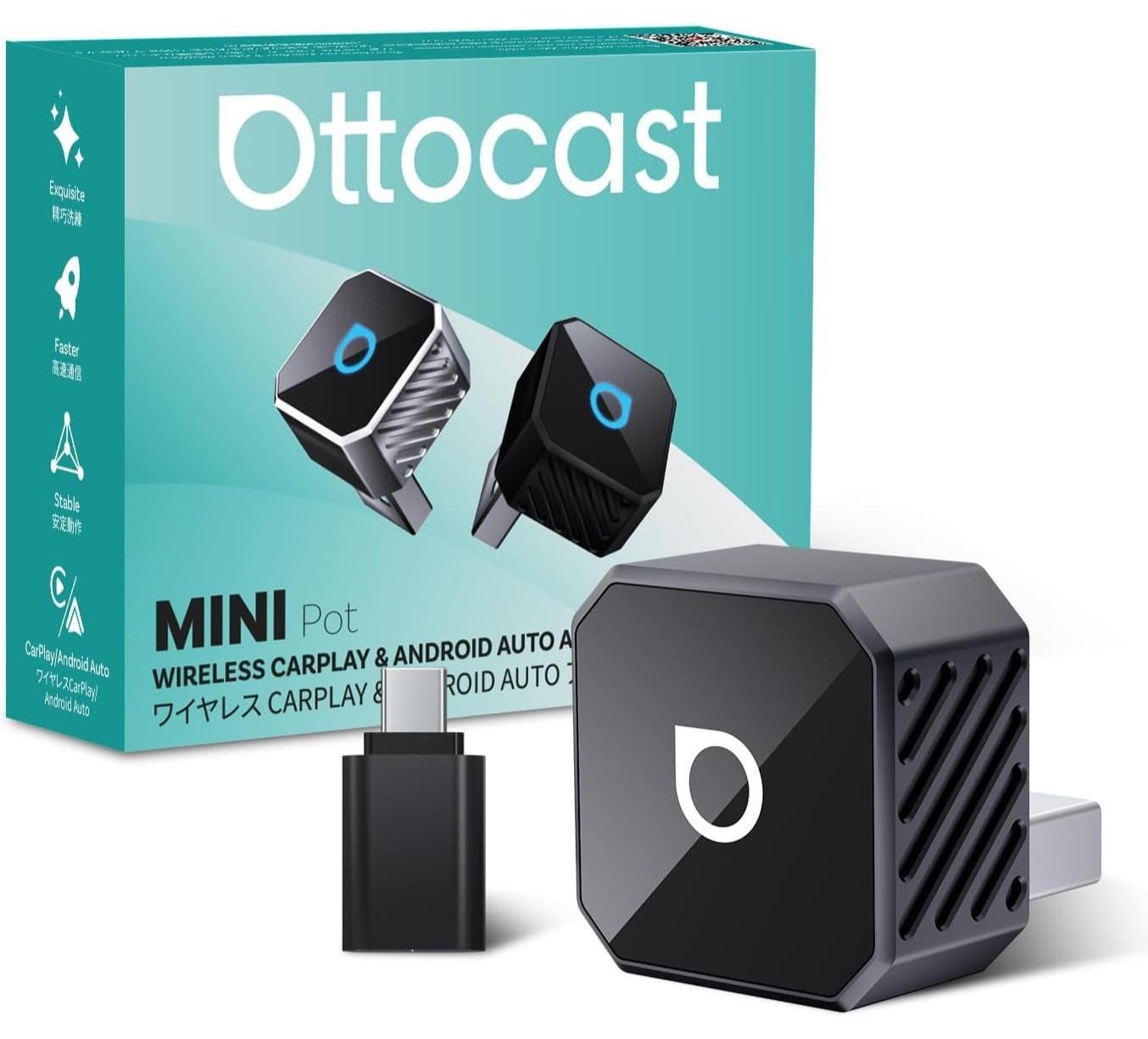 OTTOCAST Mini 3.0 Wireless Carplay Adapter &…