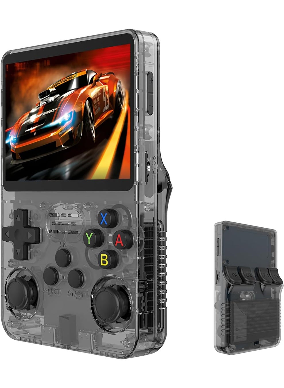 Compare Retro Handheld Game Console with 3.5 Inch IPS Screen 640×480 HD, Portable Classic Gaming Player with TF Card Loaded with 20,000 Retro Games, MultiEmulator Support at KSA Price