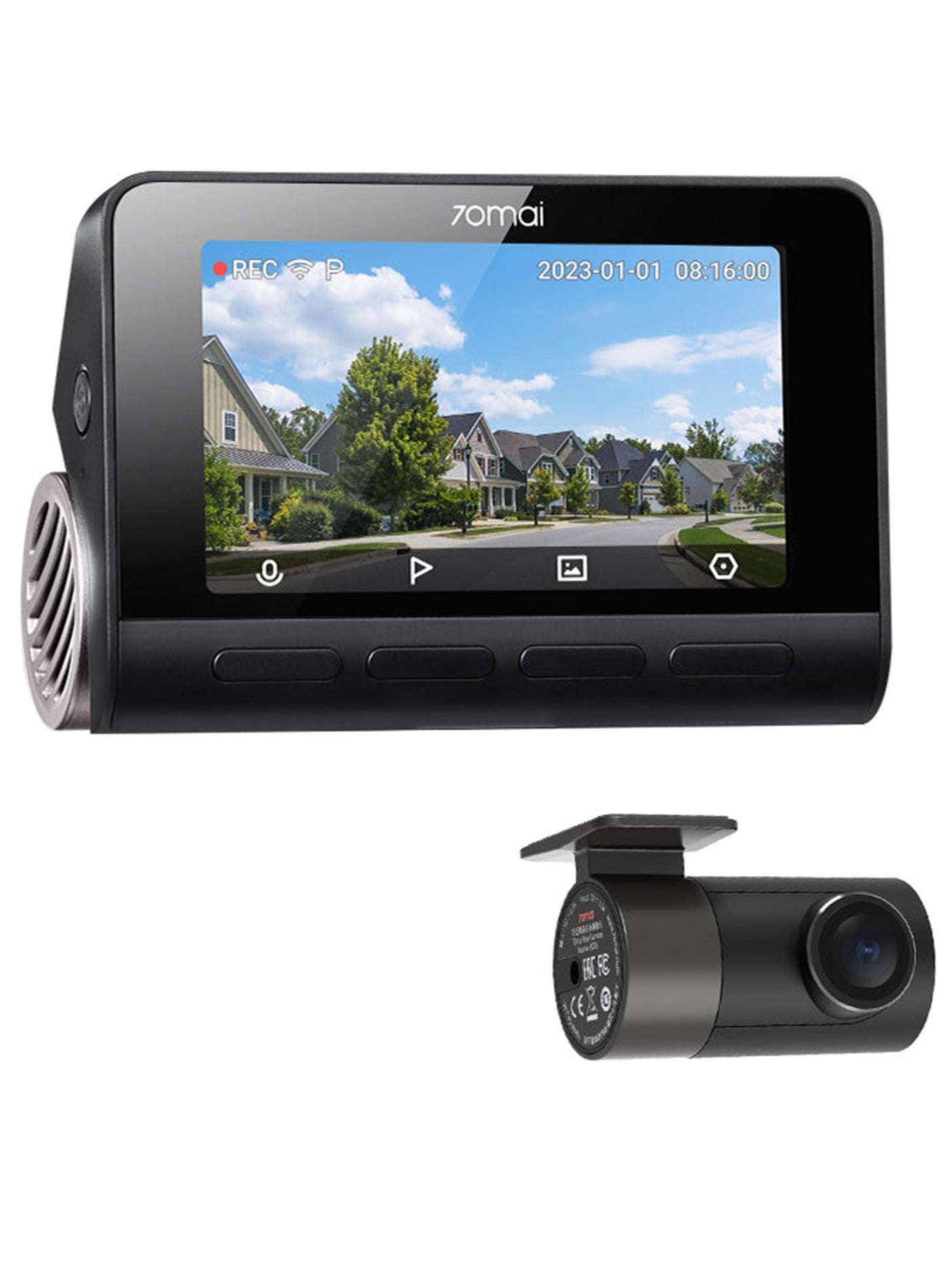 Compare Dash Cam 4K A810S2 HDR Set,True 4K and 1080P DualChannel,Night Owl Vision,4G LTE Compatible,Buildin ADAS and GPS,Upgrade Supercapacitor  WiFi 6, App and Voice Controll at KSA Price