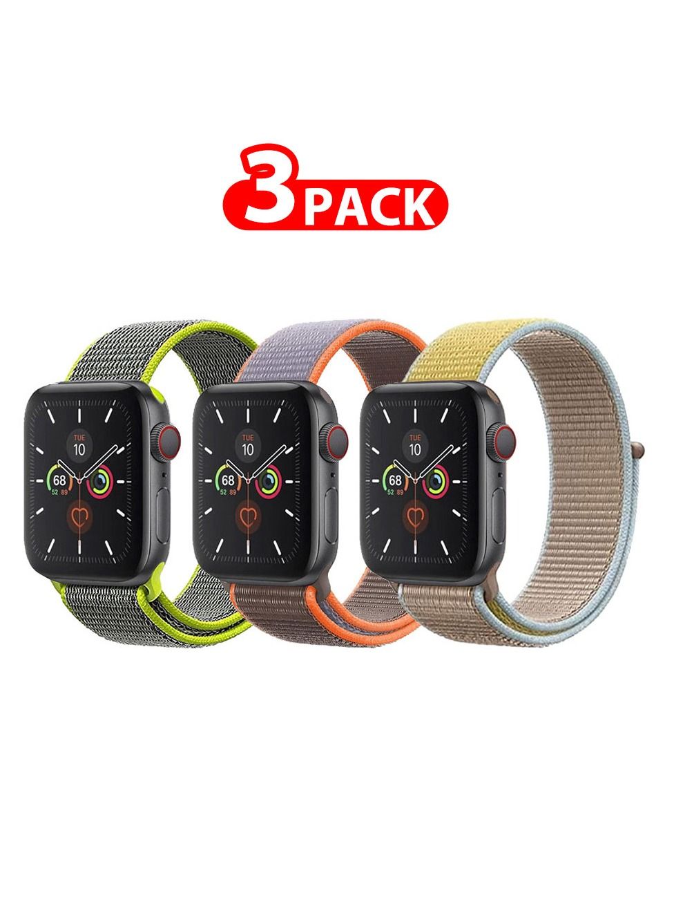 3 Pack For Apple Watch 41mm 40mm 38mm Nylon…