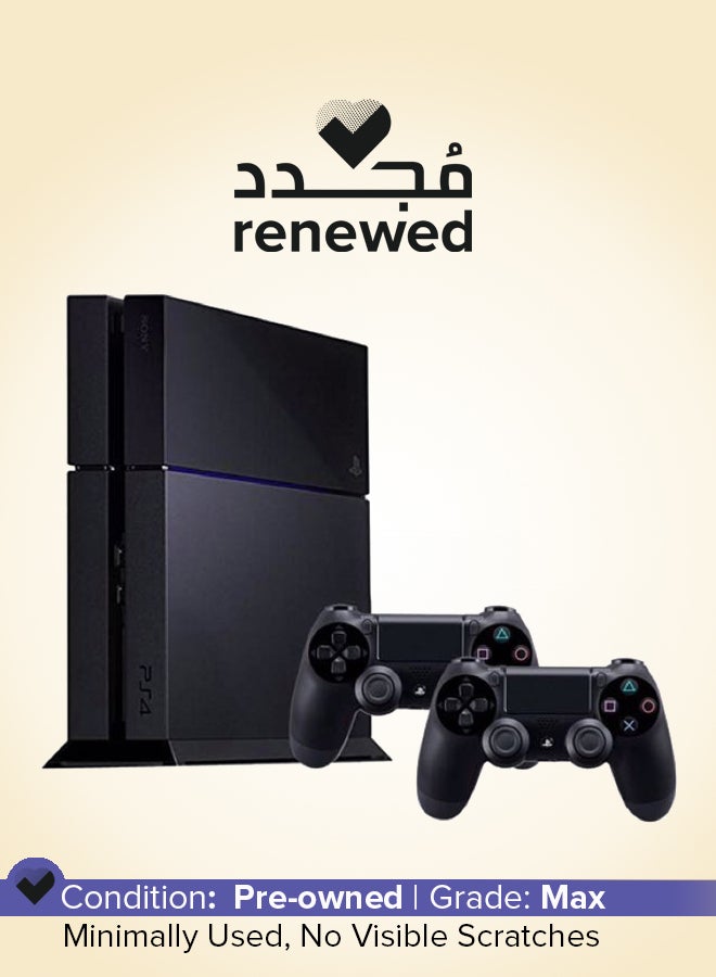 Compare Renewed   PlayStation 4 500GB Fat Black With 2 Controller at KSA Price