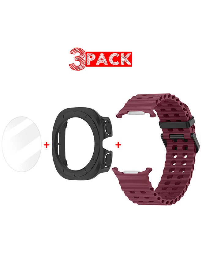 (for Samsung Galaxy Watch 7 Ultra) 3 Packs Silicone…