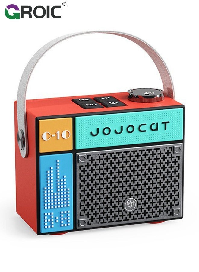 Compare Retro Bluetooth Speaker, Portable Magic Cube Speaker with Clear Sound, Cute Wireless Cyberpunk Accessories Decor for Office Room, Unique Gifts Men, Cool Stuff Teens at KSA Price
