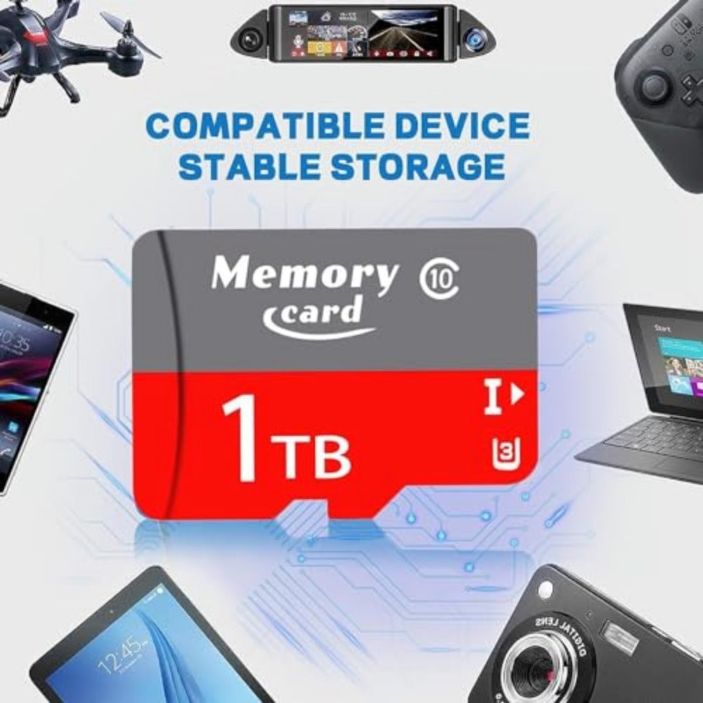 Compare For camera and action cam use: 1024GB microSDXC TF card, durable plastic body, black color, ultrafast U3UHSI A1 speed class with included adapter at KSA Price