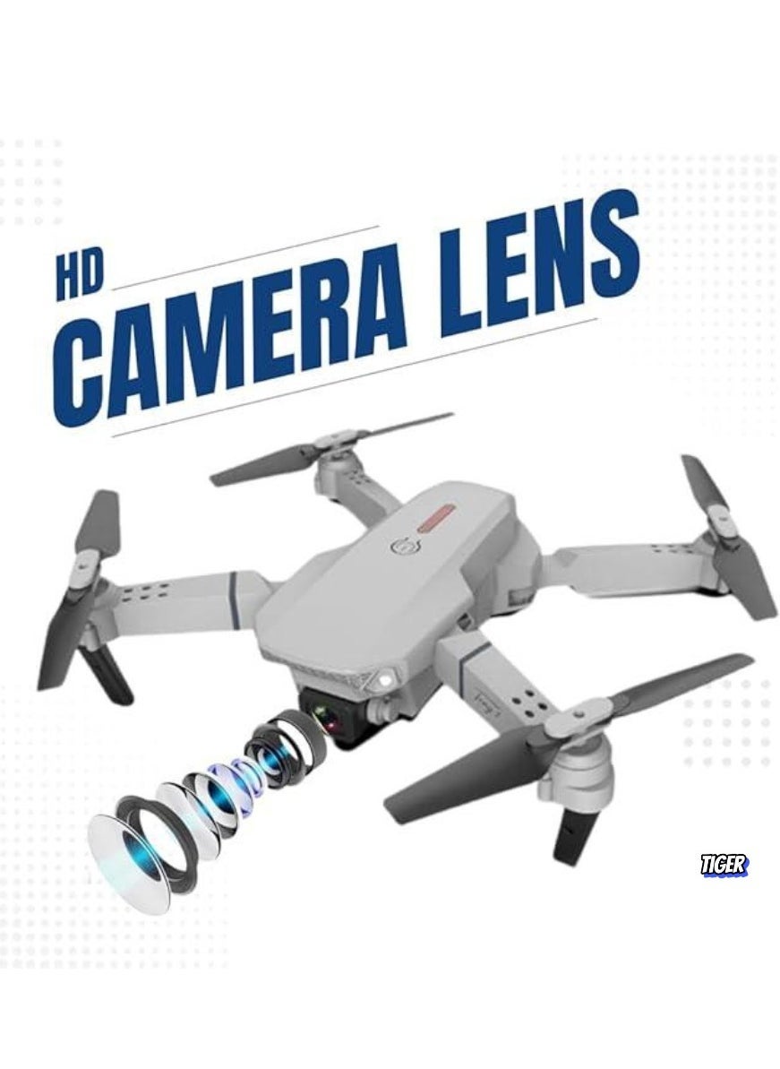 Compare Foldable Quadcopter Drone with 360° Roll – 150m Range, Dual HD Camera Lenses, 2530 Min Flight Time, Speed Control, Gesture Manipulation, Optical Flow, Obstacle Avoidance Grey at KSA Price
