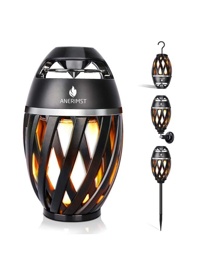 Compare Unique Gifts for Men, Outdoor Bluetooth Speaker Waterproof Wireless with Torch LED Light, Birthday Gift for Boyfriend Him Dad, Cool for Garden, Patio, Outside Black at KSA Price