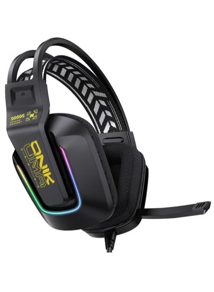 Compare X13 RGB Colorful Lighting Wired Gaming Headset with Microphone – 2.2m Cable, Immersive Stereo Sound, NoiseCancelling Mic, Adjustable Headband – Comfortable OverEar Design, Perfect for Gaming, Streaming, and Communication – Compatible with PC, PS4,  at KSA Price