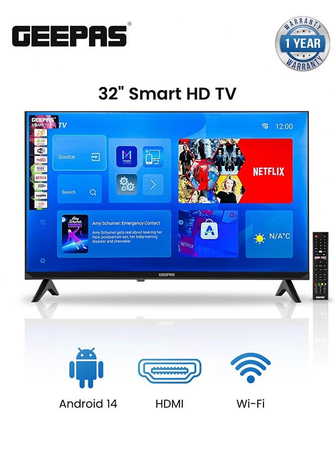 32 Inch HD Smart LED TV With Remote Control,…