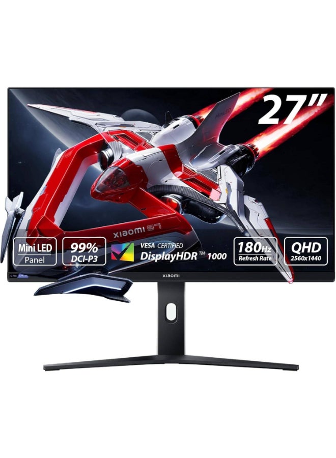 Compare 27inch Mini LED Gaming Monitor G Pro| Esports flagship | 180Hz high refresh rate | HDR1000 Bright picture | FreeSync Graphics | 1ms Fast response | 1152zone Mini LED | RGB ambient light  Multicolor at KSA Price