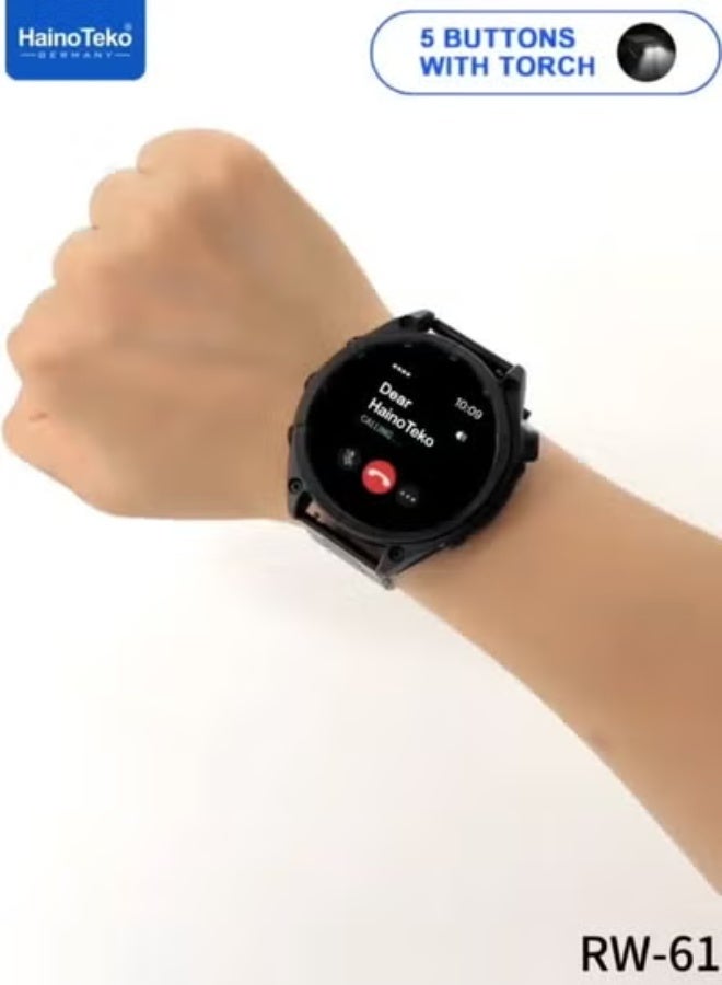 RW-61 Smartwatch Silver for Ladies & Gents with…