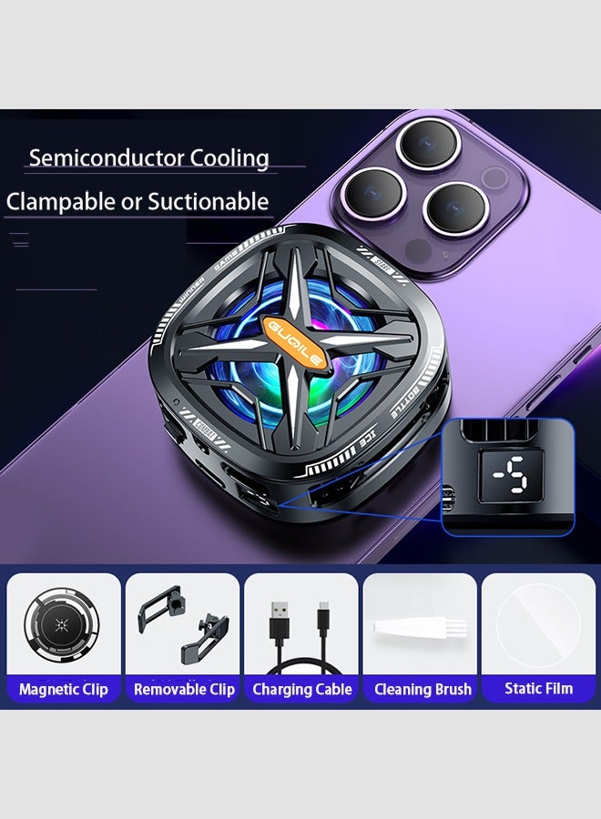 Phone Cooler for Gaming Magnetic Back Clip Dual…
