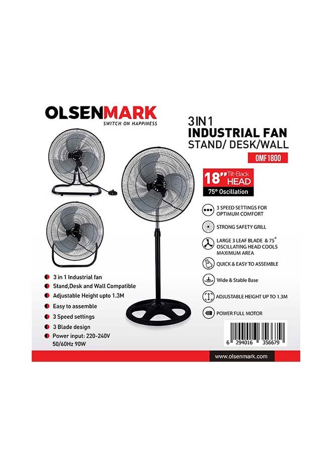 Compare Industrial Fan OMF1800 Black at KSA Price