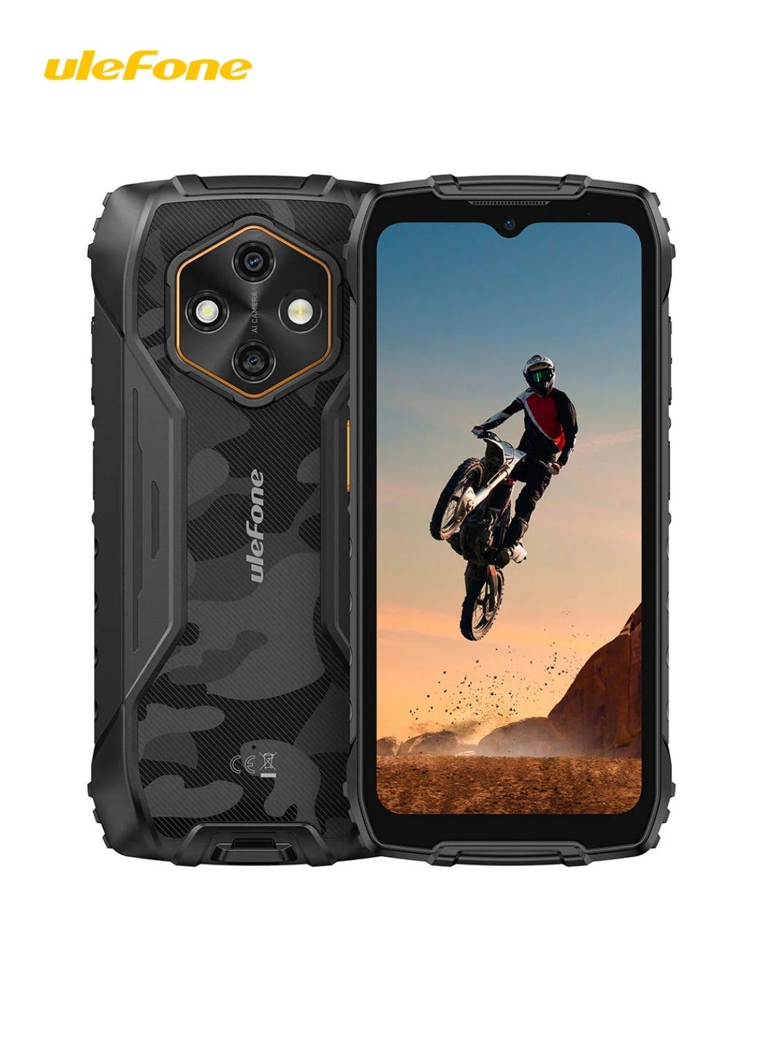 Compare Ulefone RugKing 4 Pro Rugged Smartphone | 8GB RAM + 256GB ROM | 10200mAh Battery | 6.56 HD+ Display | 48MP AI Camera | Android 15 | IP68IP69K Waterproof | MILSTD810H | NFC | Dual SIM 4G | Black at KSA Price