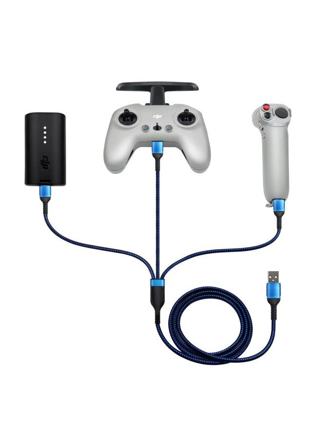 Compare 3 TypeC Nylon Braided Charging Cord for DJI Drone Remote Controller Motion Controller Battery MobileAndroid and More Power Cable, DJI AvataFPVMini 2Mini 3 proAir 2sMavic 3 Accessories at KSA Price