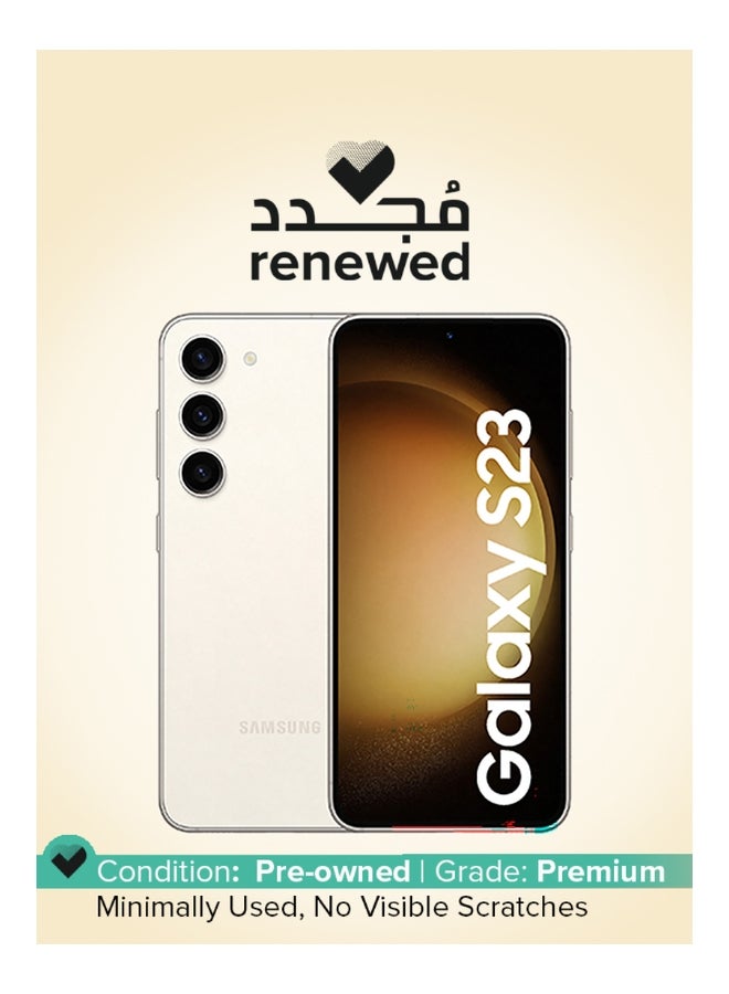 Compare Renewed  Galaxy S23 5G Dual SIM Cream 8GB RAM 256GB  International Version at KSA Price
