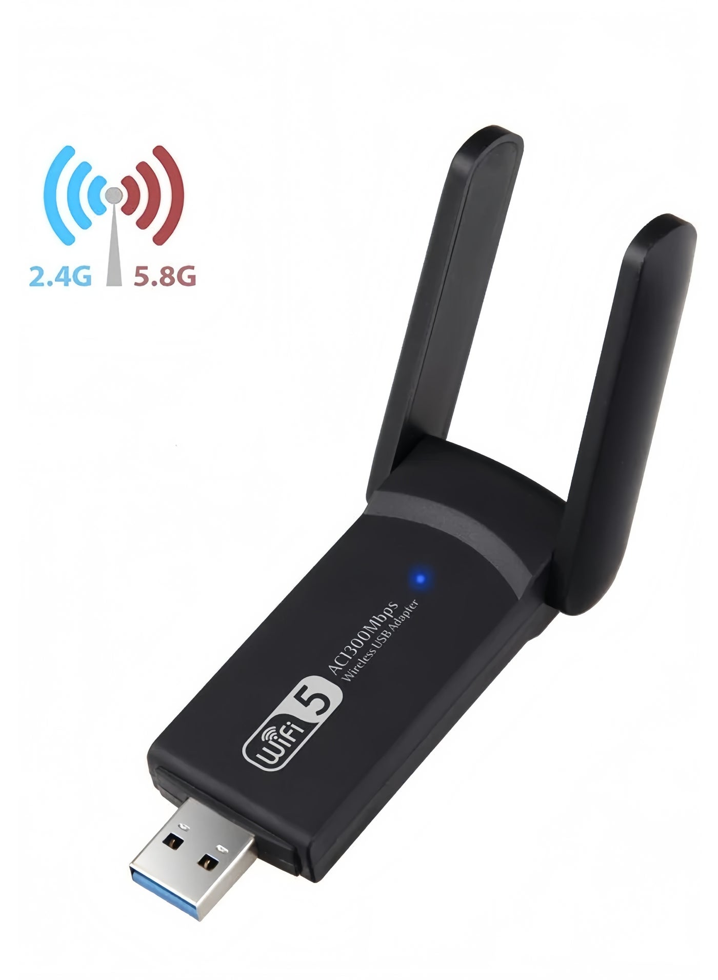 Wireless USB WiFi Adapter, 1300Mbps USB WiFi…