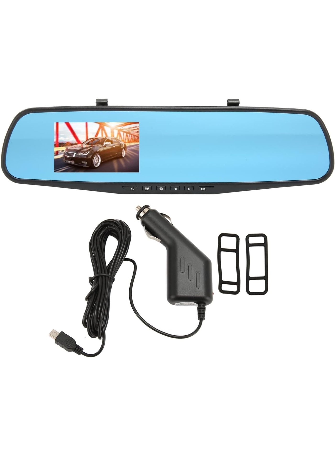 Car Rearview Mirror Dash Cam – 1080P Full HD Front…