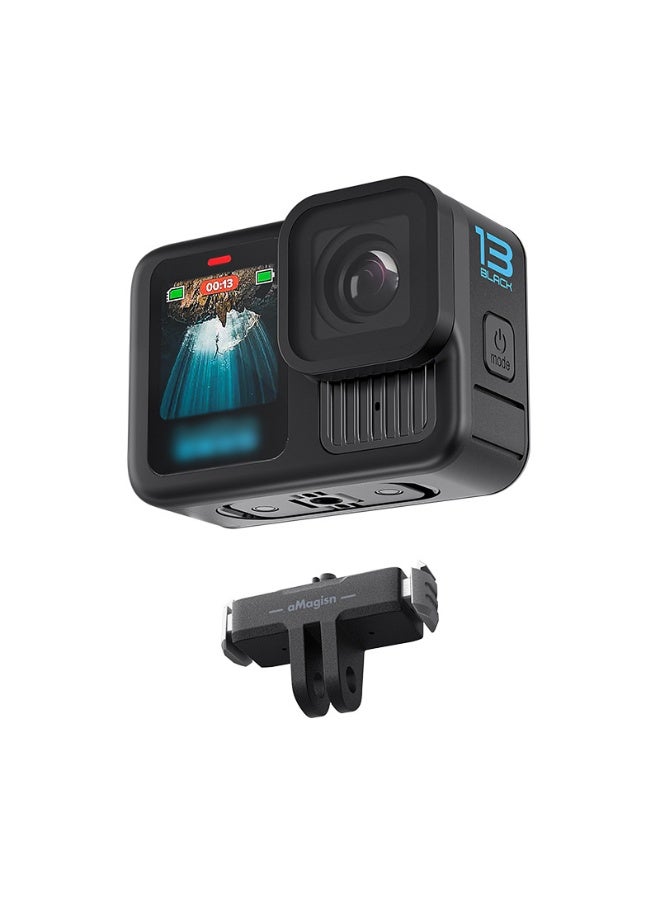 Compare Magnetic Quick Release Mount for GoPro Hero13 – Strong Magnetic Base with AntiShock Silicone, Secure Locking Buckle, Lightweight & Easy to Install at KSA Price