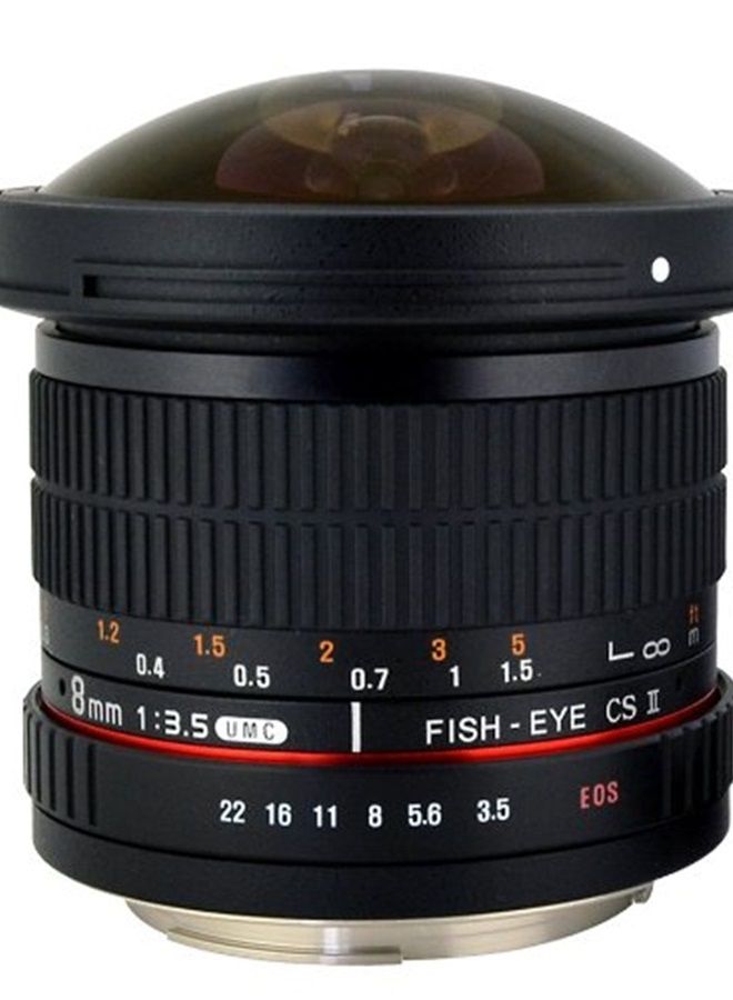 HD8M-C 8mm f/3.5 HD Fisheye Lens with Removeable…