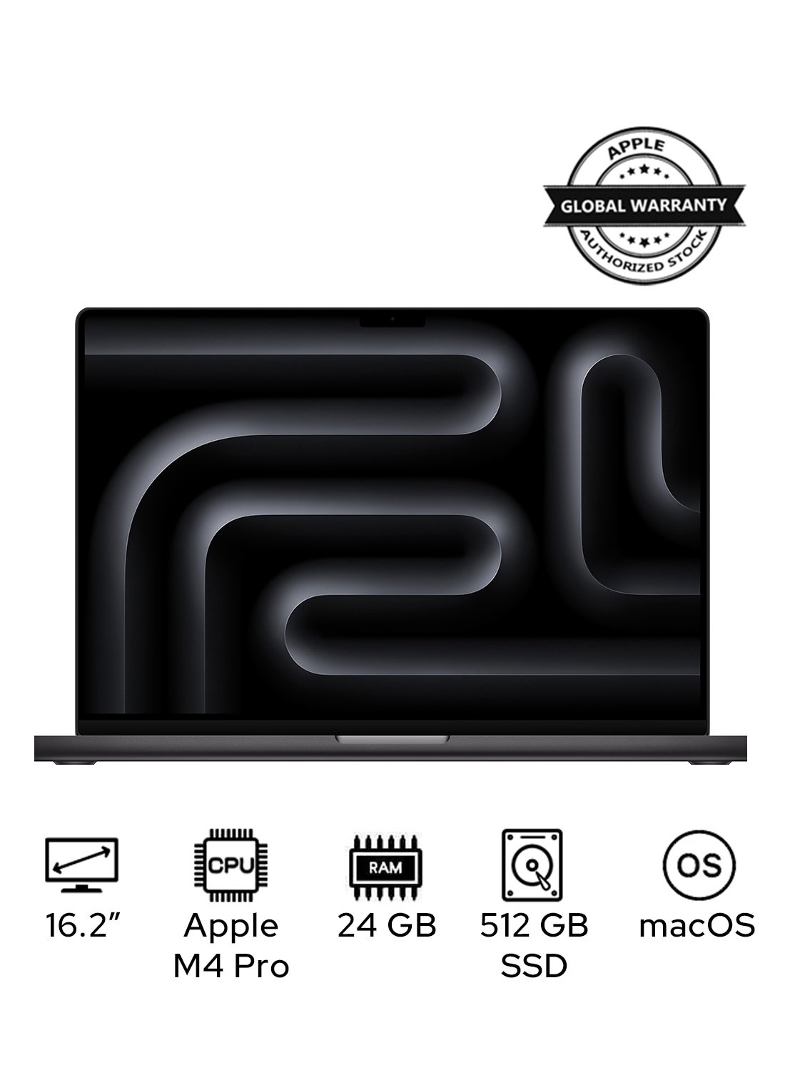 Compare MacBook Pro MX2X3 With 16.2 Inch Display, M4 Pro Chip 14Core CPU 20Core GPU | 24GB RAM | 512GB SSD | macOS | EnglishArabic Space Black at KSA Price