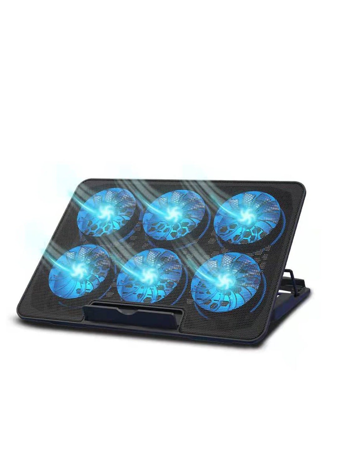 Compare Laptop Cooling Pad, Gaming Laptop Cooler With 6 Silent Fans, Laptop Fan Cooling Pad Suitable For 1217 Inch Laptop,Usb Port Powered,6 Adjustable Height at KSA Price
