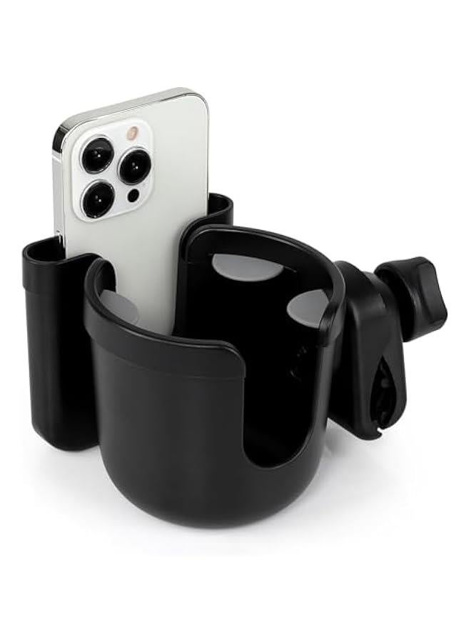 Compare 2in1 Walker Cup Holder with Phone Holder, Wheelchair Cup Holder, Rollator Cup Holder, Cup and Phone Holder for Walker, Wheelchair, Rollator, Mobility Scooter, Black at KSA Price