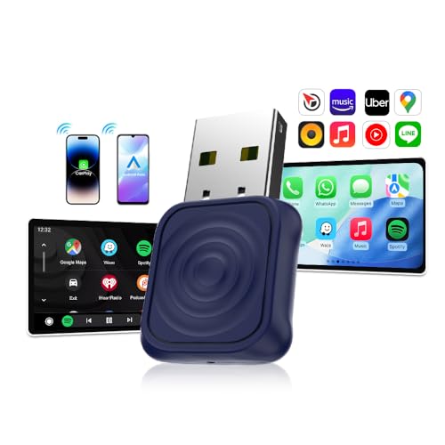 Compare Carlinkit Wireless CarPlay Adapter 2026 MINI for iPhone Android Phone Converts OEM Wired CarPlay to Wireless CarPlay Converts OEM Wired Android Auto to Wireless Android Auto at KSA Price