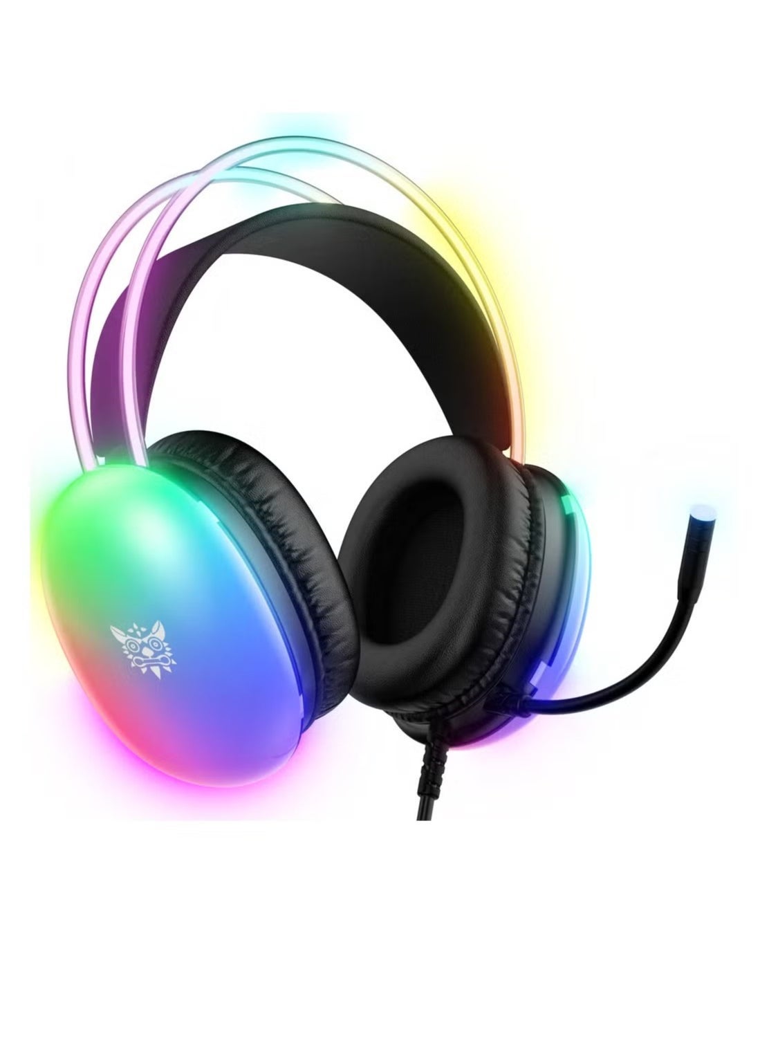 Compare X25 RGB Gaming Headset – Immersive Stereo Sound, NoiseCancelling Mic, RGB LED Lights – Comfortable OverEar Design, Adjustable Headband, Perfect for Gaming, Streaming, Video Calls – Compatible with PC, PS4, Xbox, and Mobile at KSA Price
