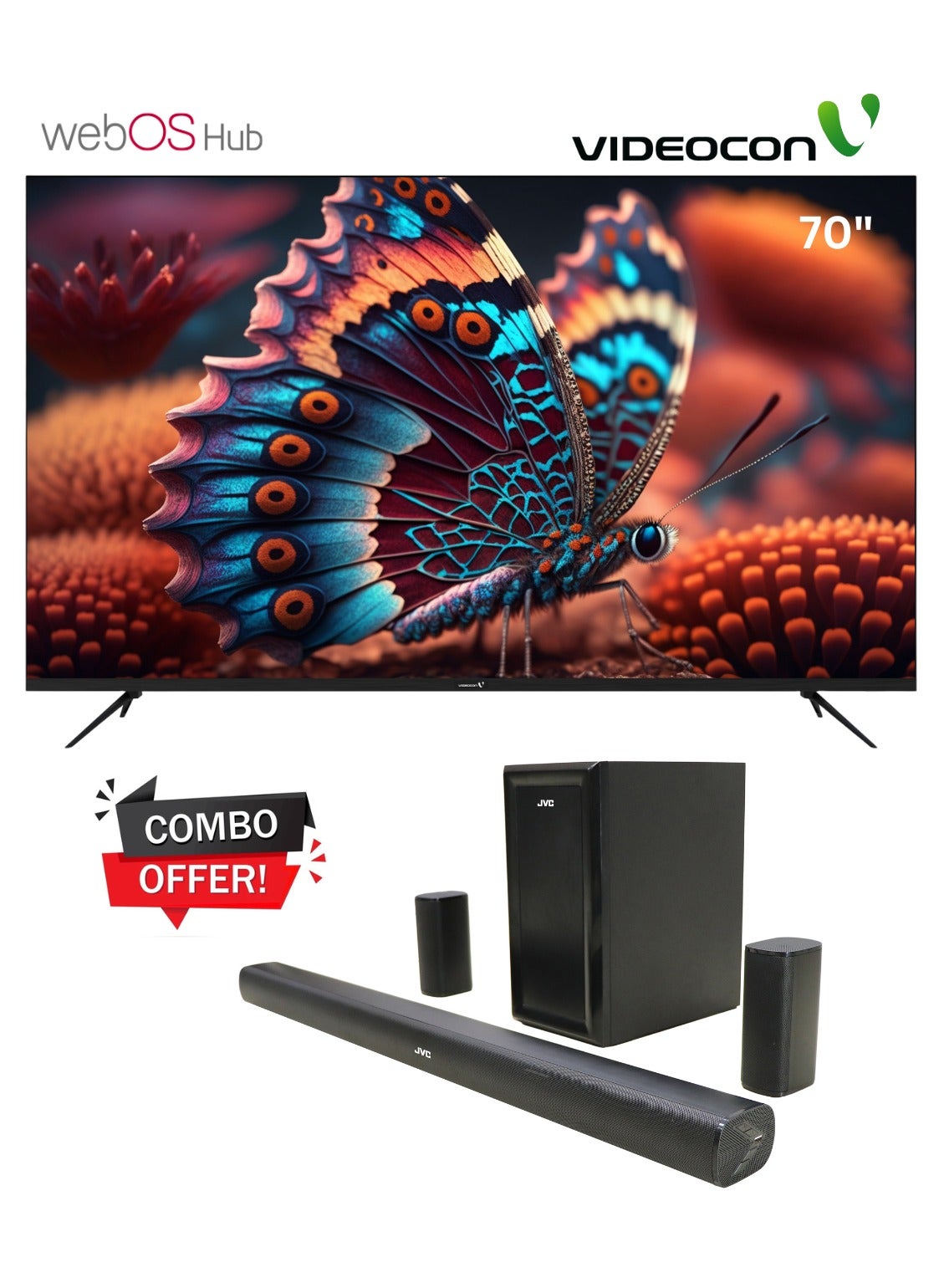 70 Inch Edgeless 4K UHD WebOs Smart TV…