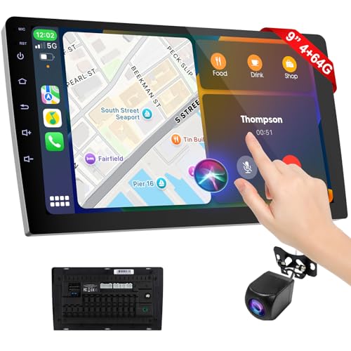 9 Inch Wireless Carplay Screen for Car,Double…