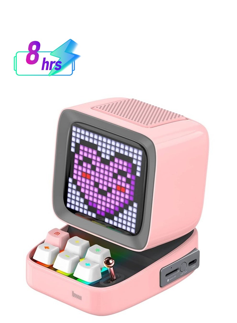 Divoom Ditoo Pro Bluetooth Mini Speaker - Pink