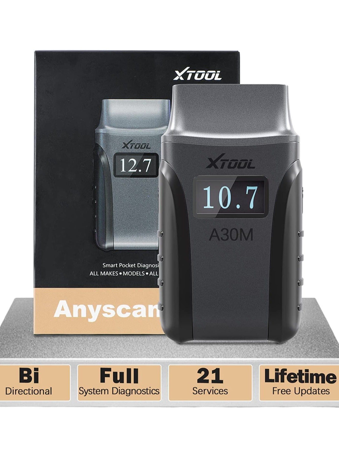 Compare Wireless OBD2 Scanner XTOOL Anyscan A30M V2.0, 2025 Bidirectional Scan Tool with Free Updates, 26 Resets, All System Diagnostic Tool for Android & iPhone at KSA Price