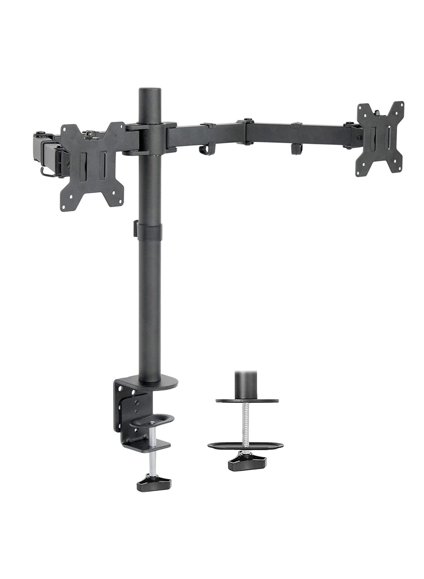 Dual Monitor Desk Mount, Heavy Duty Fully Adjustable…