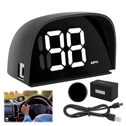 White GPS Digital Speedometer for Car MPH…