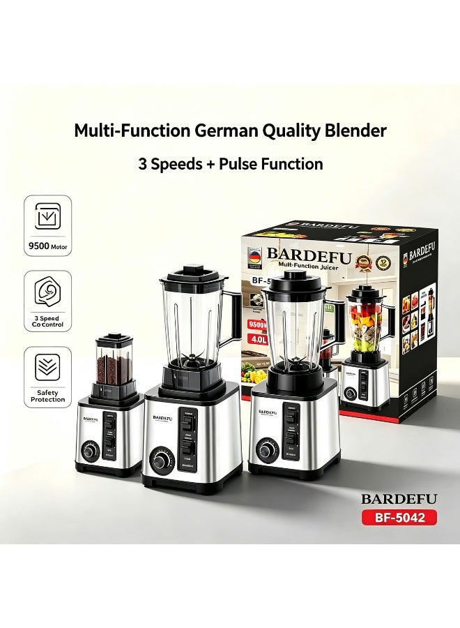 Compare 8in1 Multifunctional Electric Blender & Food Processor Set, 4.0L Capacity Heavy Duty Meat Grinder, Juicer, Dough Kneader & Slicer at KSA Price
