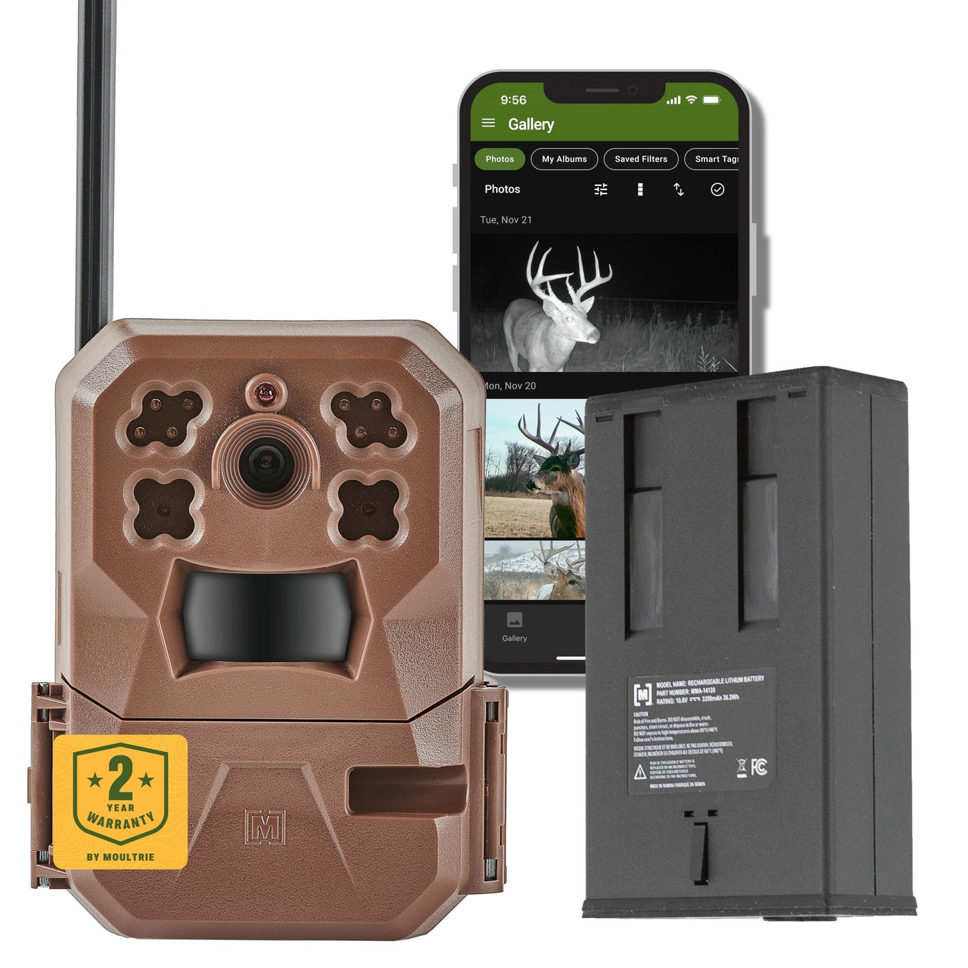 Compare Moultrie Edge Cellular Trail Camera with Rechargeable LithiumIon Battery Auto Connect Nationwide Coverage 720p Video with Audio Cloud Storage Extended Runtime Weatherproof at KSA Price