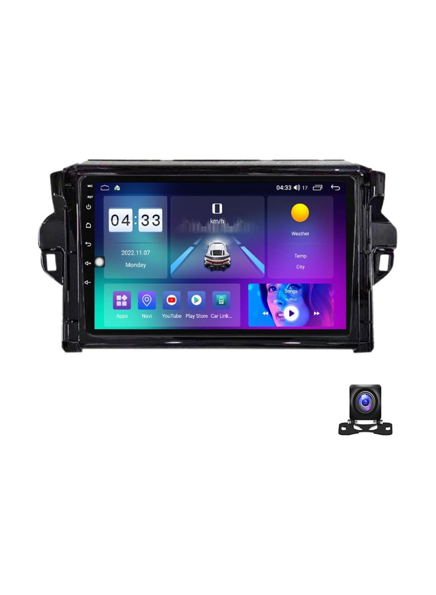 Compare Android Car Stereo for Toyota Fortuner 2015 2016 2017 2018 2019 2020 1GB RAM 32GB ROM 9 Inch MirrorLink WiFi BT, IPS Touch Screen with AHD Camera Included at KSA Price