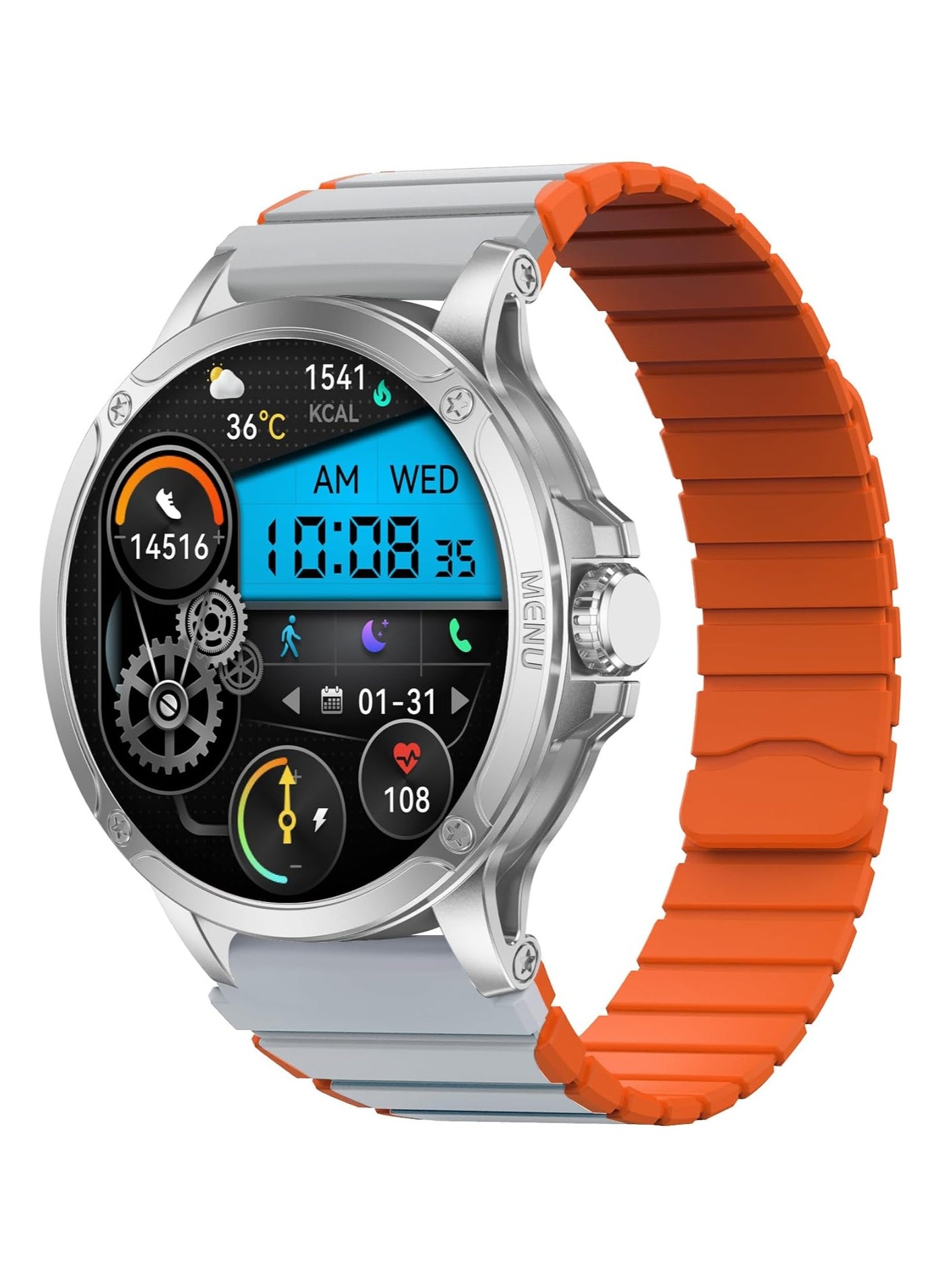 Compare Maxwell MW Alpha Smart Watch, 40 Days Standby Time  Silver at KSA Price