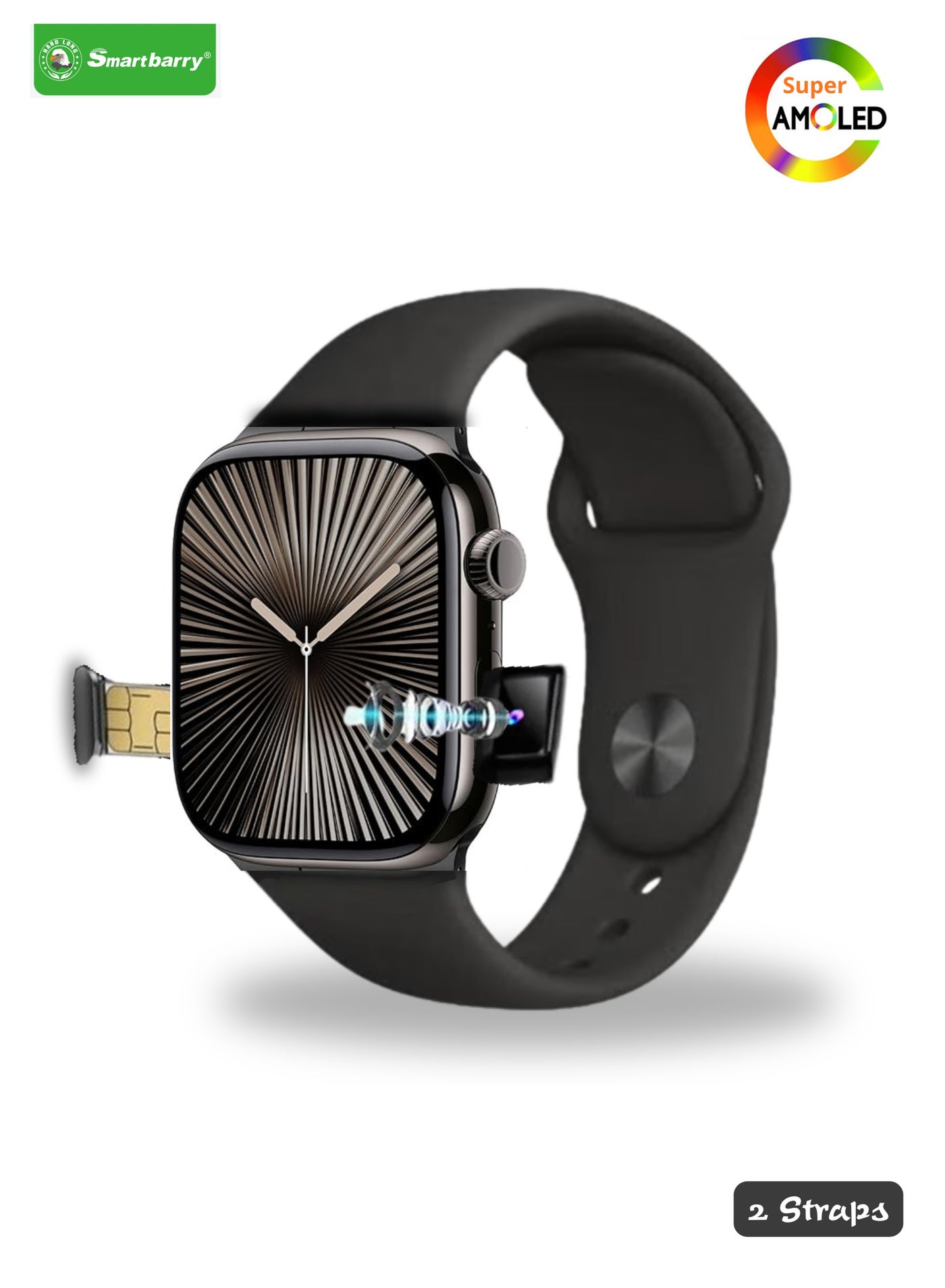 Smart Berry SM-402 Smart Watch – Super AMOLED Display,…
