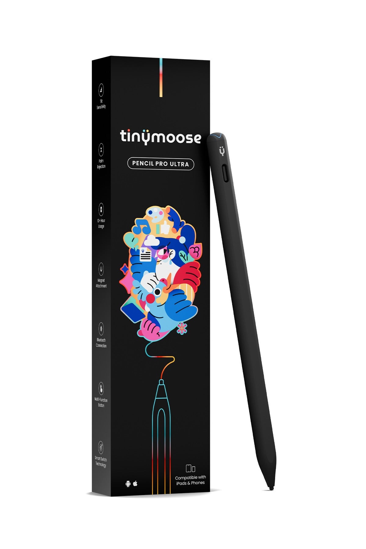 Compare Pencil Pro Ultra Stylus iPad Pen with SmartSwitch Technology – Compatible with iPad, iPhone, Samsung, Android Smartphones & Tablets – Switch Between Devices Instantly  Midnight Black at KSA Price