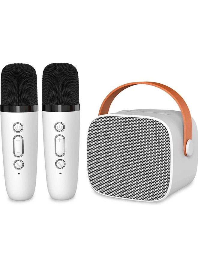 Mini Karaoke Machine with 2 Wireless Microphones,…