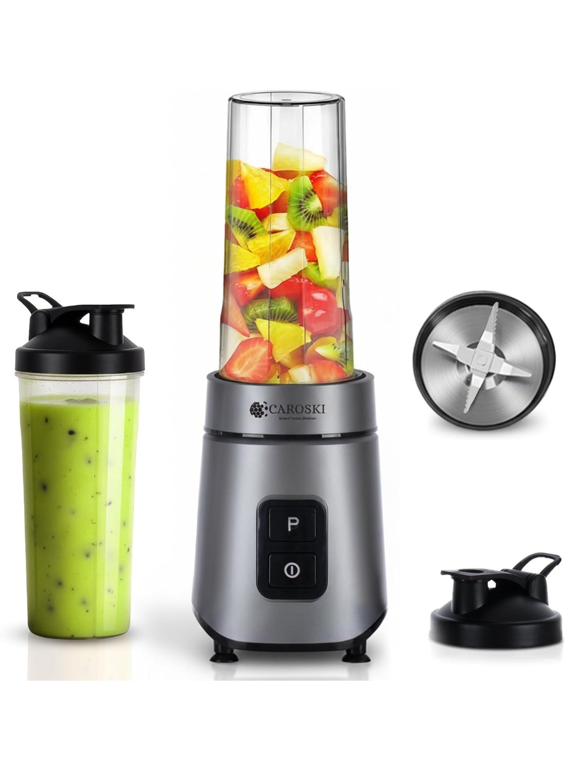 Smoothie Maker 550W High Speed Blender – 2 × 600ml…