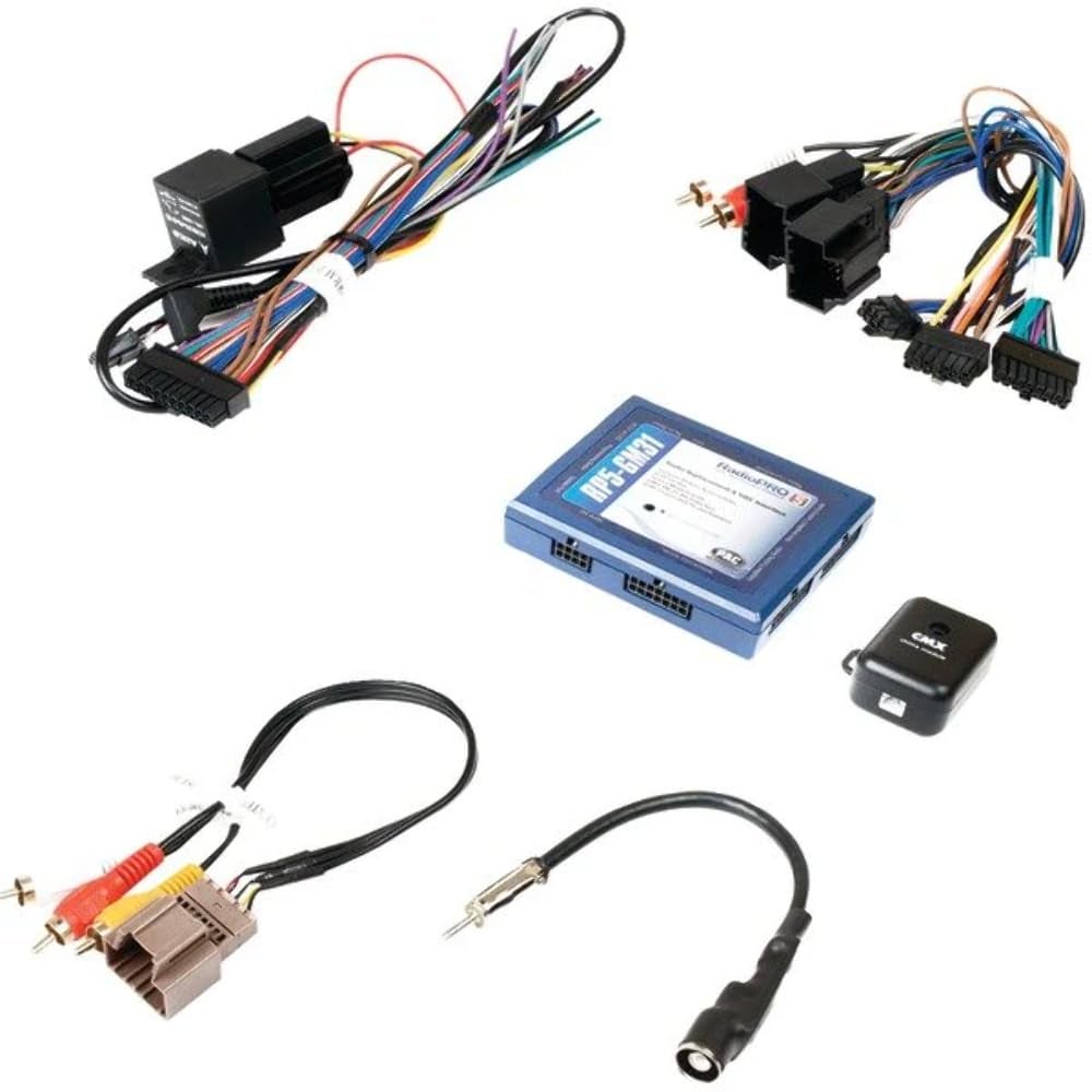 Compare PAC RP5GM31 Radio Replacement Interface With BuiltIn OnStar RetentionSteering Wheel Control RetentionNavigation Outputs for Select GM LAN VehiclesBlue 860in x 850in x 210in at KSA Price