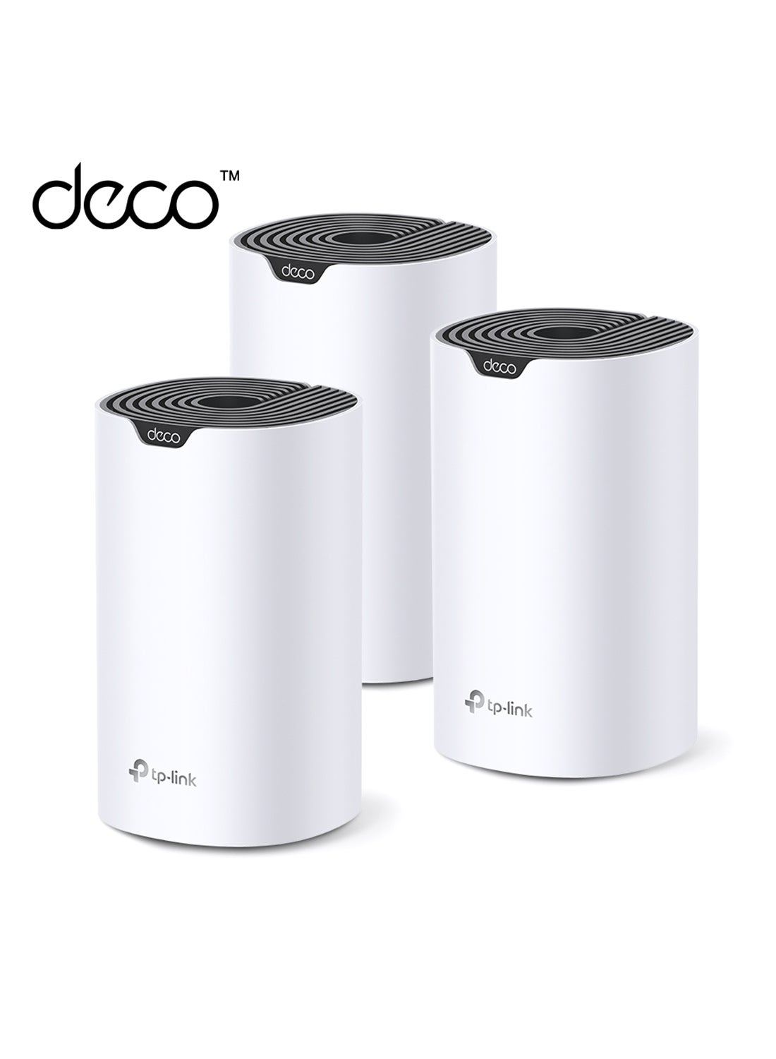 Compare Deco S7 Whole Home Mesh System, DualBand with Gigabit Ports, Coverage up to 5,600 ft2, Connect up to 100 devices, 1.2 GHz DualCore CPU, HomeShield Security, Pack of 3 white at KSA Price