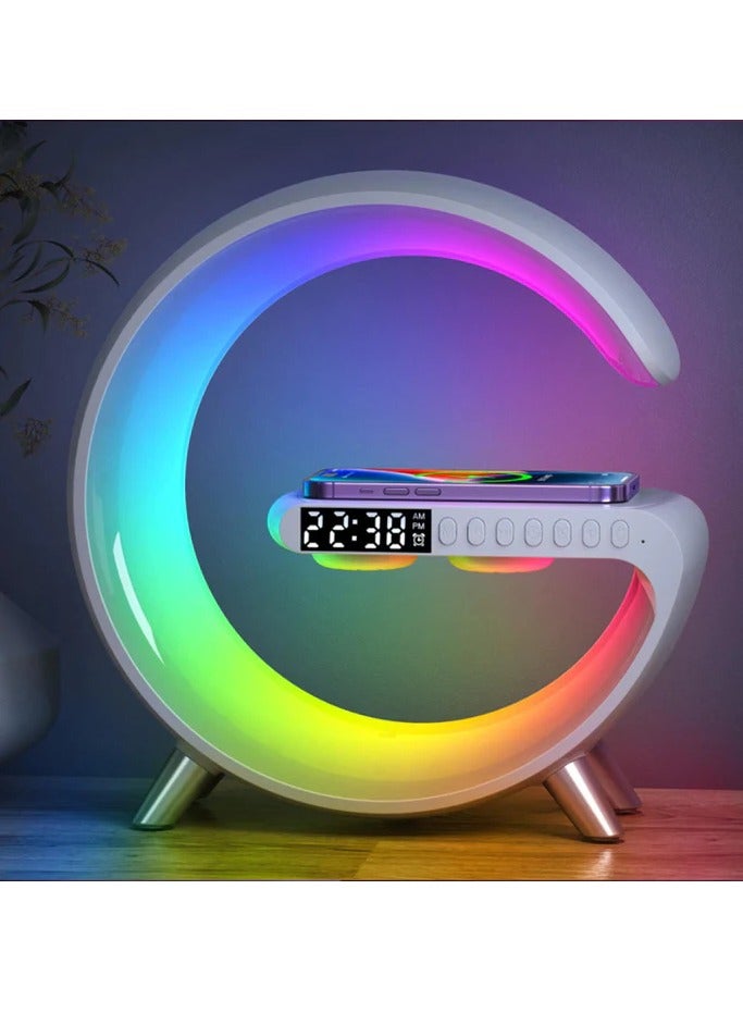Compare Smart Bluetooth Speaker Wireless Phone Charger LED Light at KSA Price