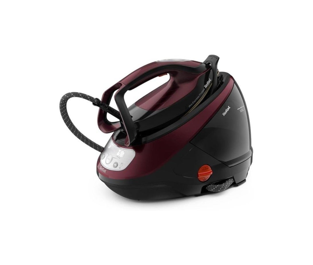 Compare Tefal GV9230 Pro Express Ultimate Steam Generator Iron, 2600W Power, 7.5 Bar HighPressure Steam, 140gmin Continuous Steam, 560gmin Steam Boost, Durilium Airglide Autoclean UltraThin Soleplate, 1.8L Removable Water Tank, Automatic Steam & Temperature Setting, Vertical Steam, AntiDrip, AutoOff, Eco Mode, AntiScale Collector, Black & CNY 2015 1.8 L 2600 W GV9230 Black & CNY 2015 at KSA Price