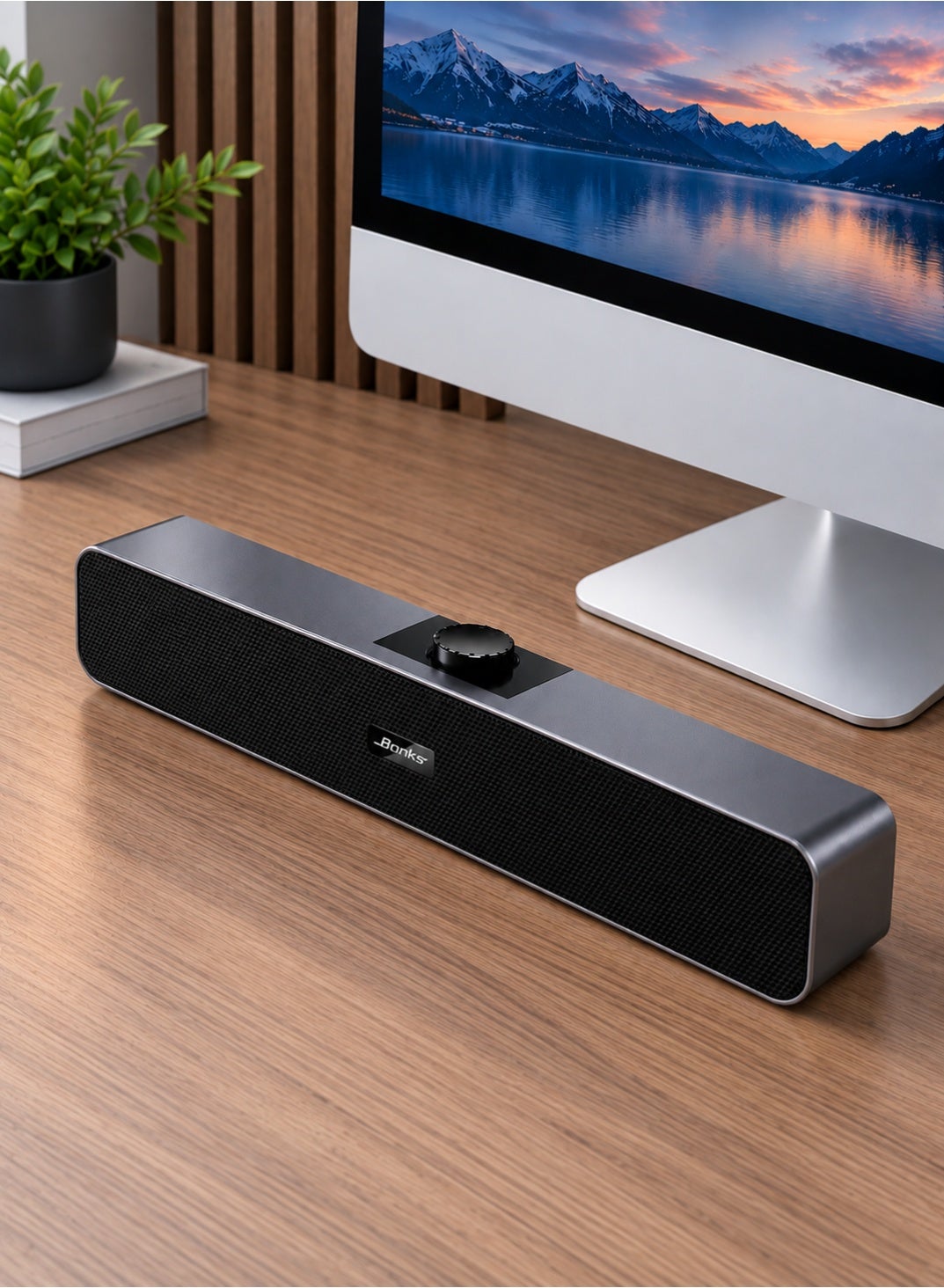 Computer Speakers with 3.5 mm Aux, Small PC…