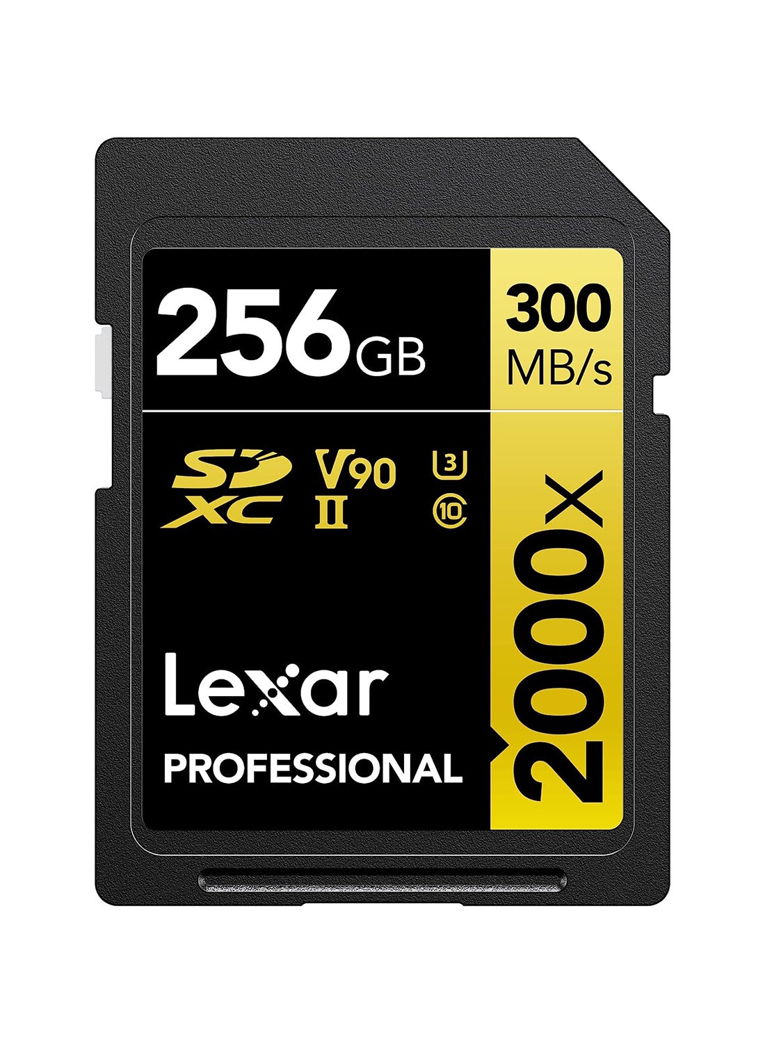 Compare Professional 2000x SDHC UHSII cards, up to 300MBs read 260MBs write C10 V90 U3 256 GB at KSA Price