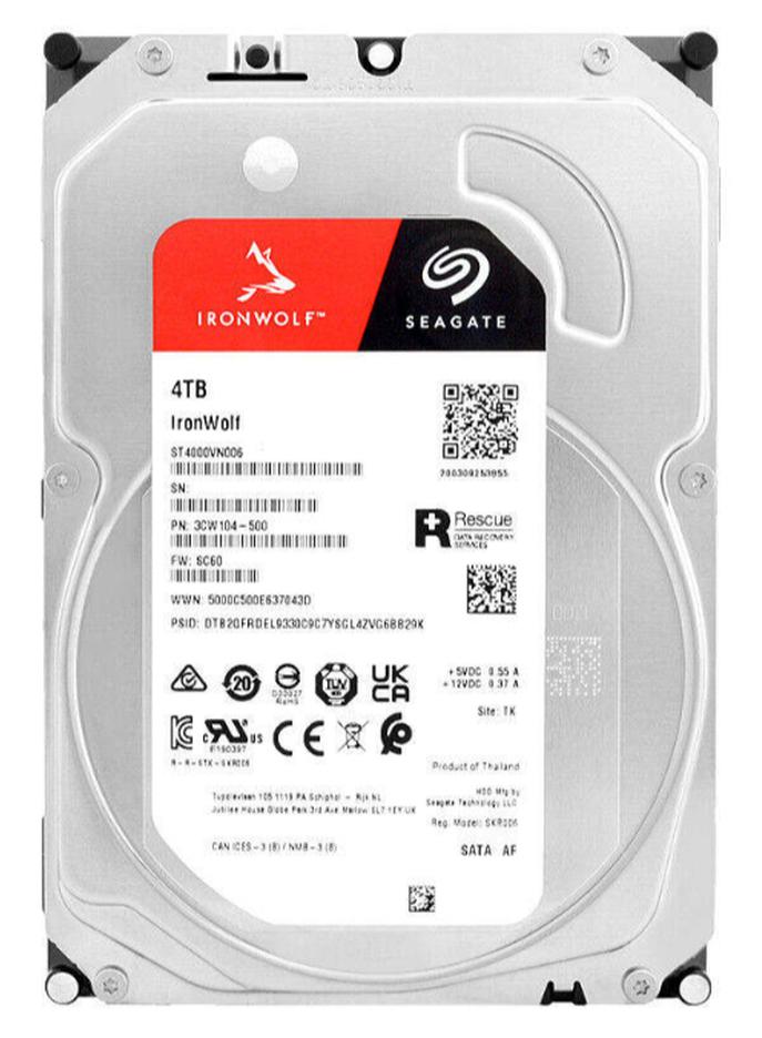 Compare 4TB Ironwolf NAS Internal Hard Drive, SATA 6Gbs 3.5, 256MB Cache, 600 MBps Data Transfer Rate, ?5900 RPM, Serial ATA600 Interface, 256 Megabyte Buffer Size | ST4000VN006 4 TB at KSA Price